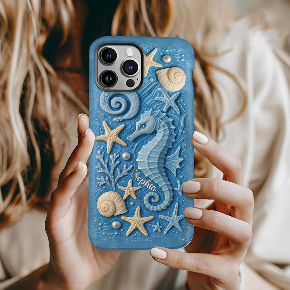 Juste une fille qui aime l'océan - Coque de téléphone personnalisée pour amoureux de la mer avec impression intégrale