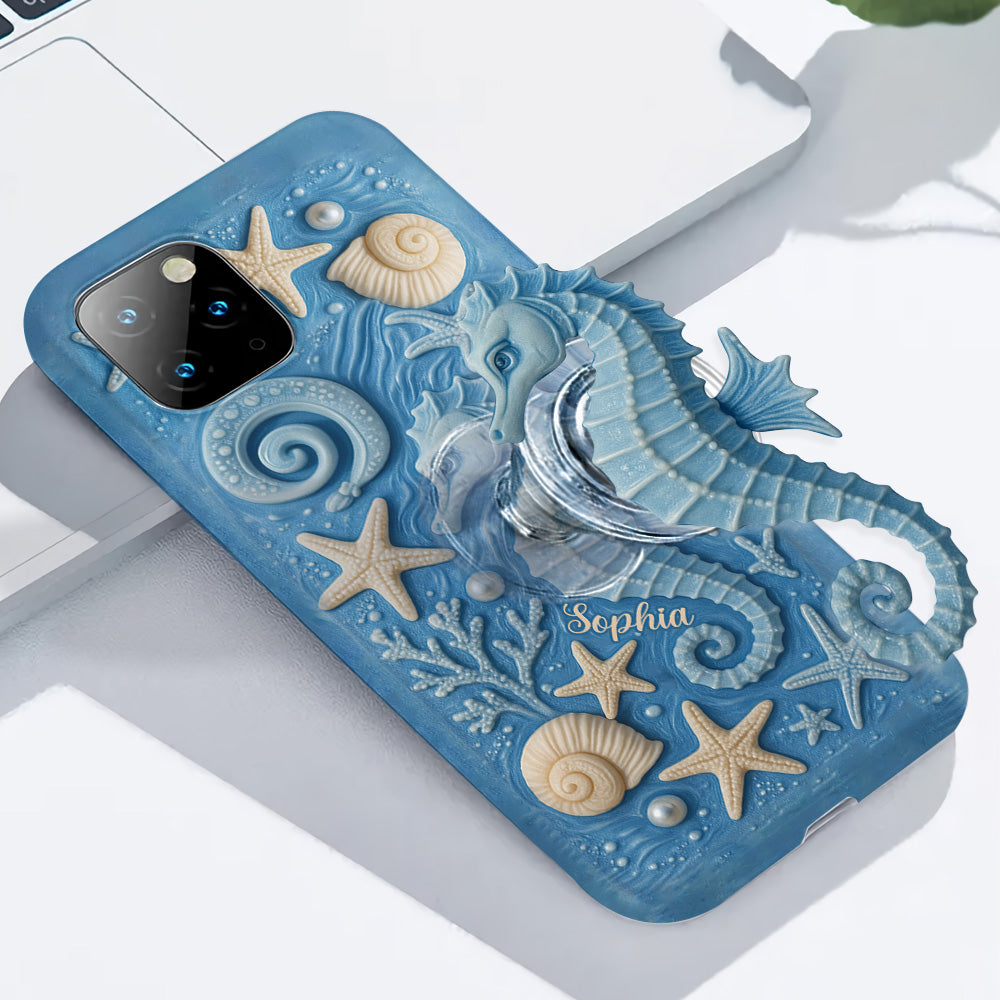 Juste une fille qui aime l'océan - Coque de téléphone personnalisée pour amoureux de la mer avec impression intégrale