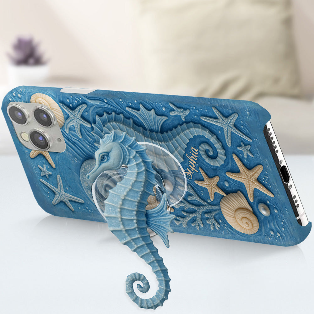 Juste une fille qui aime l'océan - Coque de téléphone personnalisée pour amoureux de la mer avec impression intégrale
