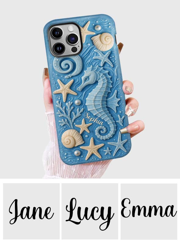 Juste une fille qui aime l'océan - Coque de téléphone personnalisée pour amoureux de la mer avec impression intégrale
