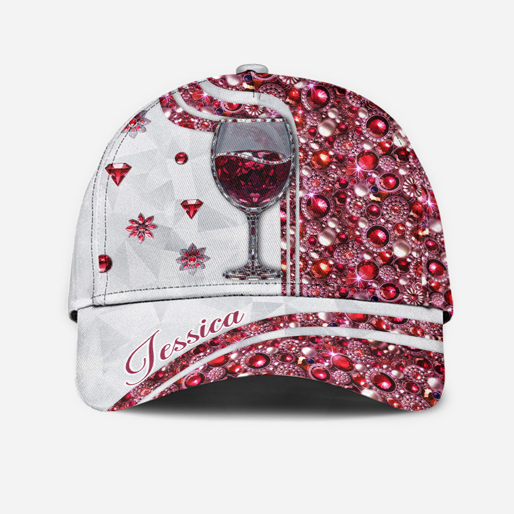 Juste une fille qui aime le vin - Bouchon de bouteille de vin classique personnalisé