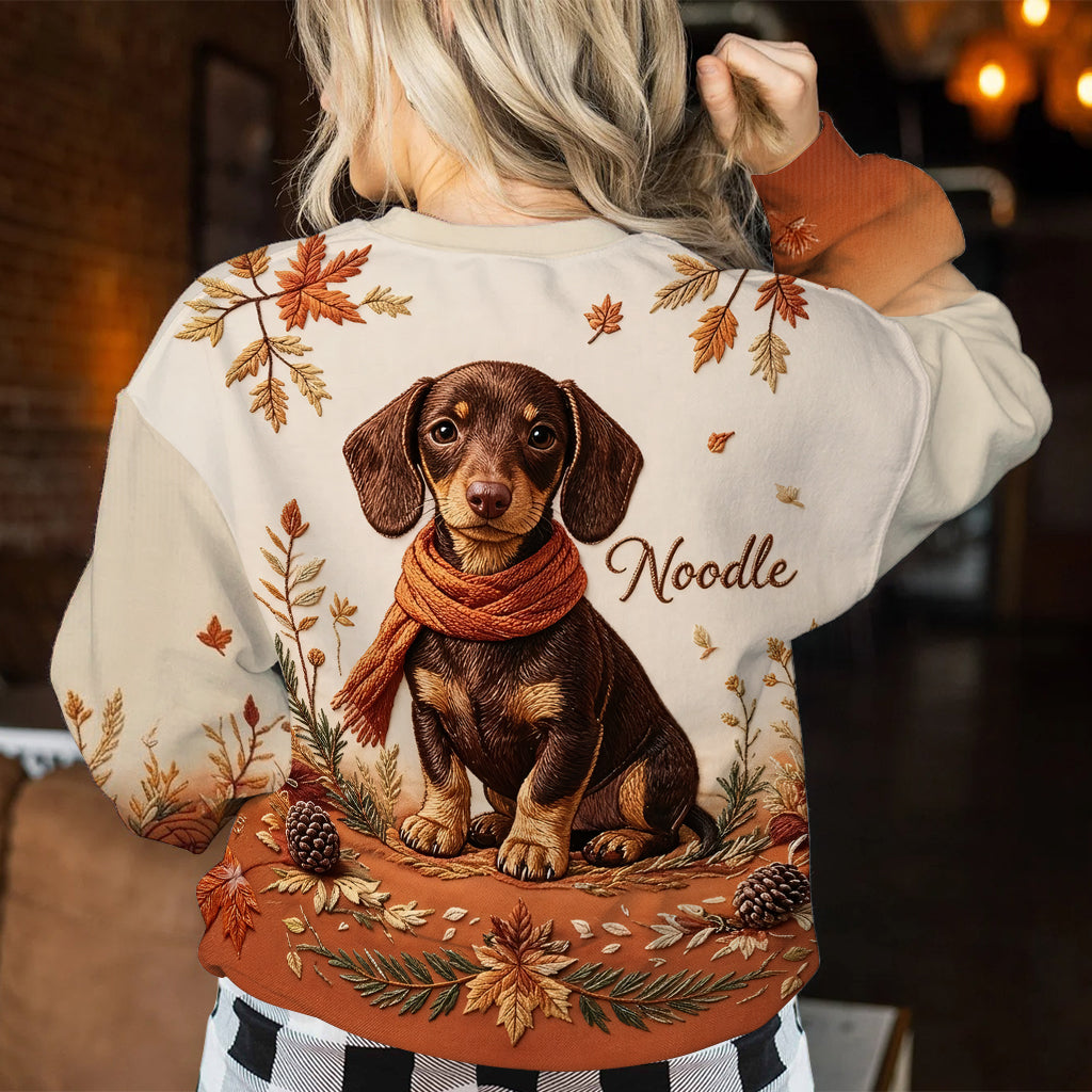Fall Vibes - Personalized Dog Ugly Sweater
