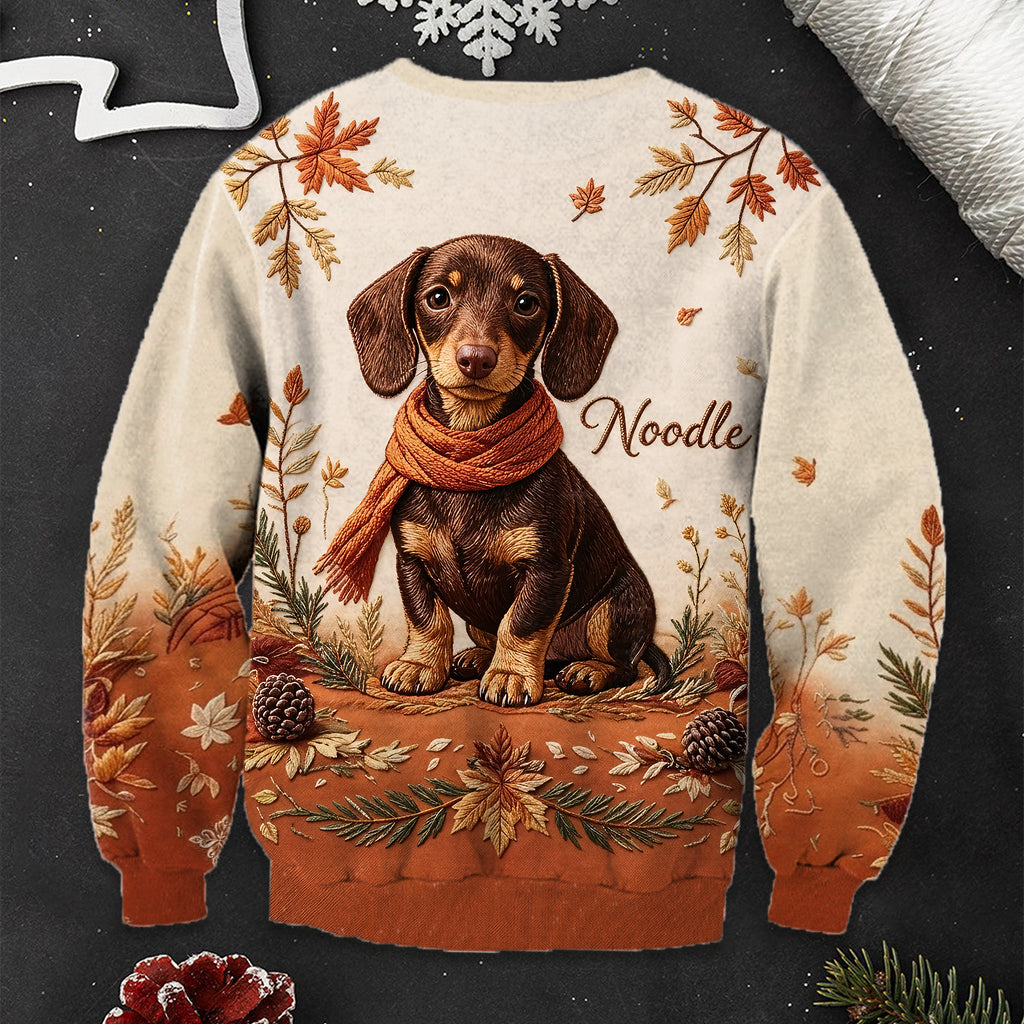 Fall Vibes - Personalized Dog Ugly Sweater