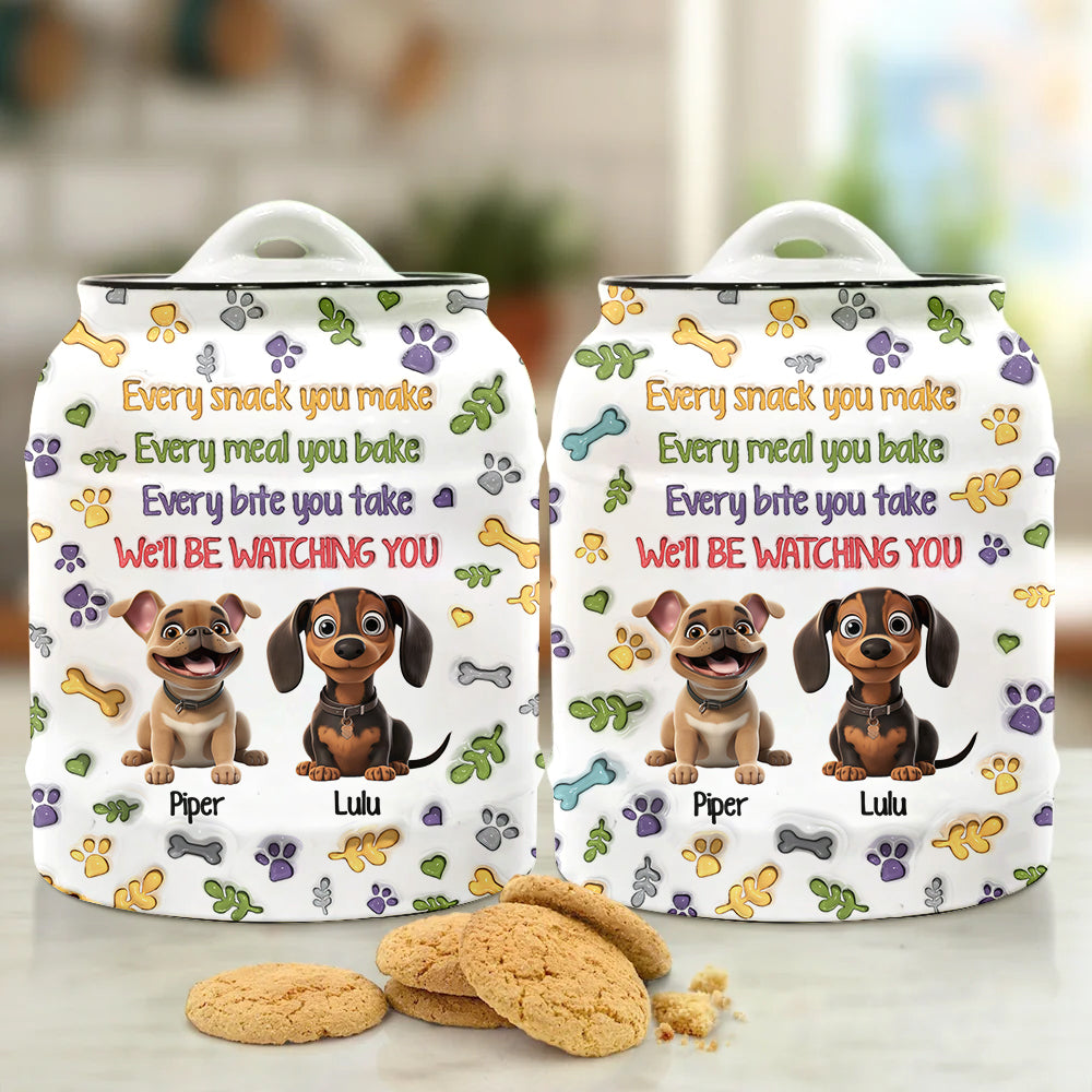 Jeder Snack, den du zubereitest – personalisierte Hundekeksdose