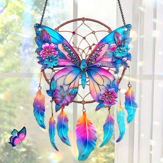 Wunderschöner Schmetterling – Personalisierter Schmetterlings-Fensterhänger als Sonnenfänger 