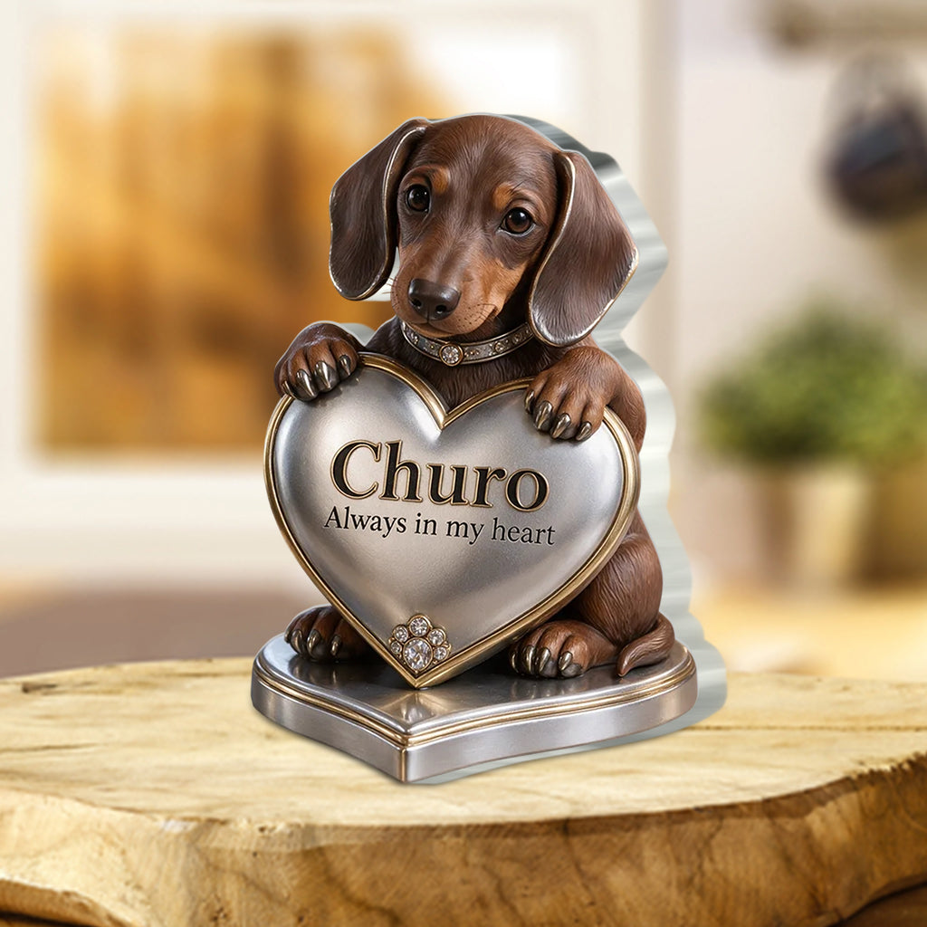 Cadeau Personnalisé pour Amoureux des Chiens, Portrait de Petit Animal, Cadeau Unique pour Parents de Chiens, Mémorial pour Animaux, Plaque Acrylique Personnalisée