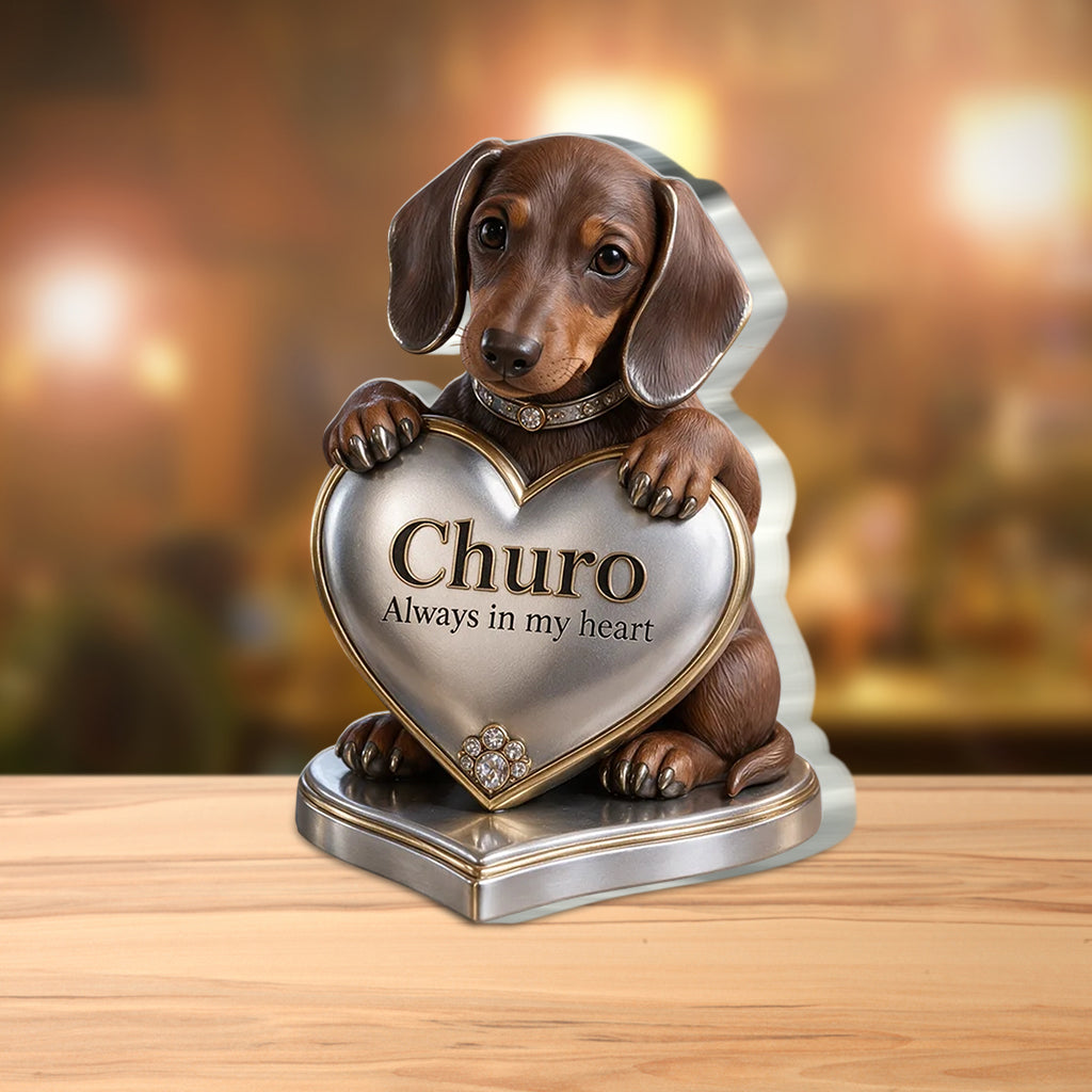 Cadeau Personnalisé pour Amoureux des Chiens, Portrait de Petit Animal, Cadeau Unique pour Parents de Chiens, Mémorial pour Animaux, Plaque Acrylique Personnalisée