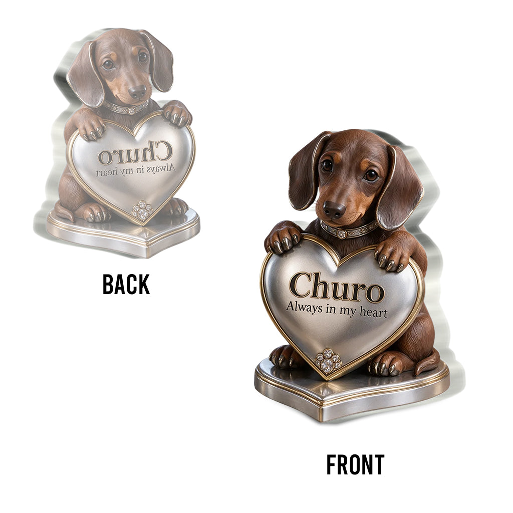 Cadeau Personnalisé pour Amoureux des Chiens, Portrait de Petit Animal, Cadeau Unique pour Parents de Chiens, Mémorial pour Animaux, Plaque Acrylique Personnalisée