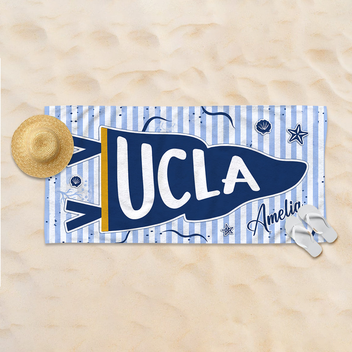 Back To School - Personalized Teacher Quick-dry Beach Towel/ Bath Towel