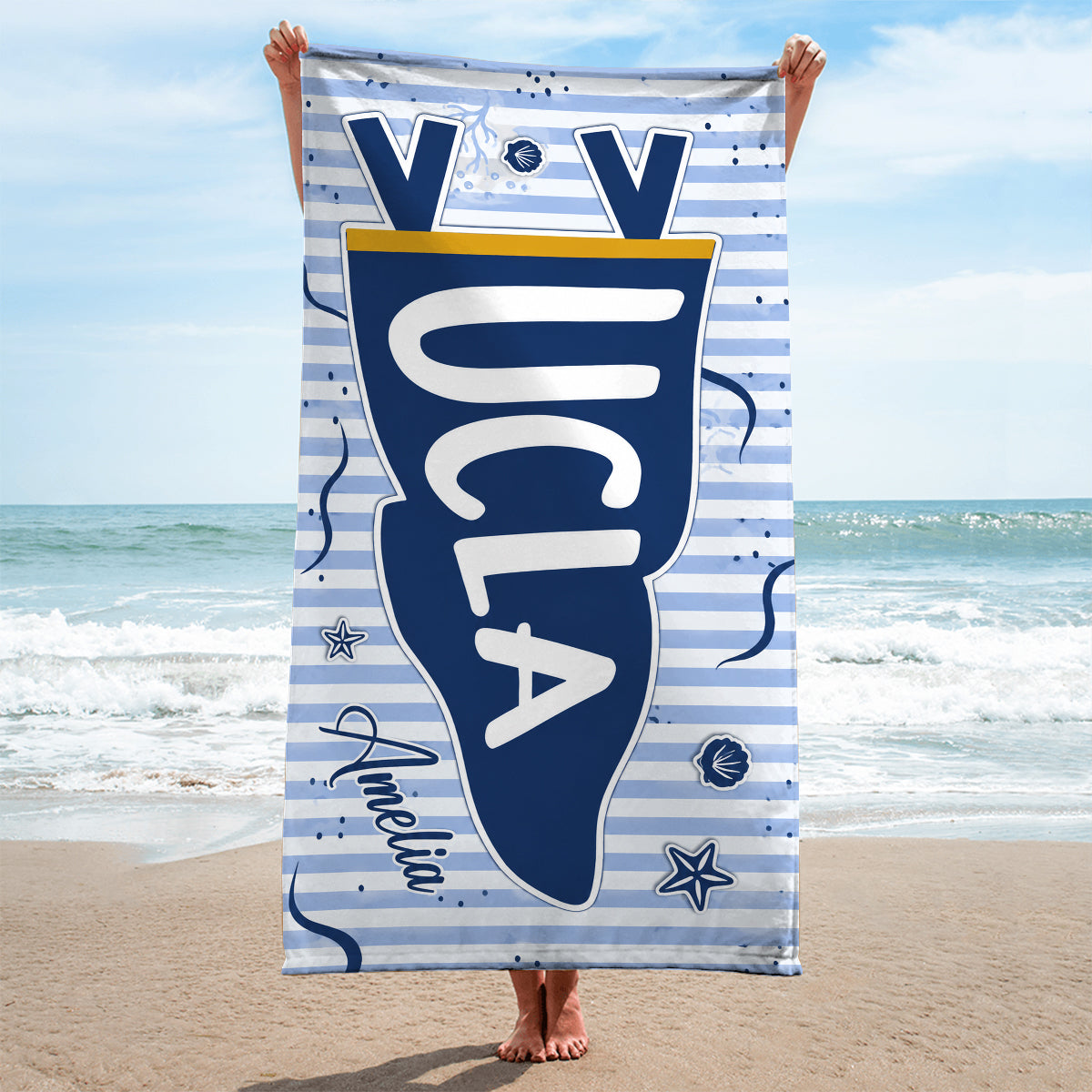 Back To School - Personalized Teacher Quick-dry Beach Towel/ Bath Towel