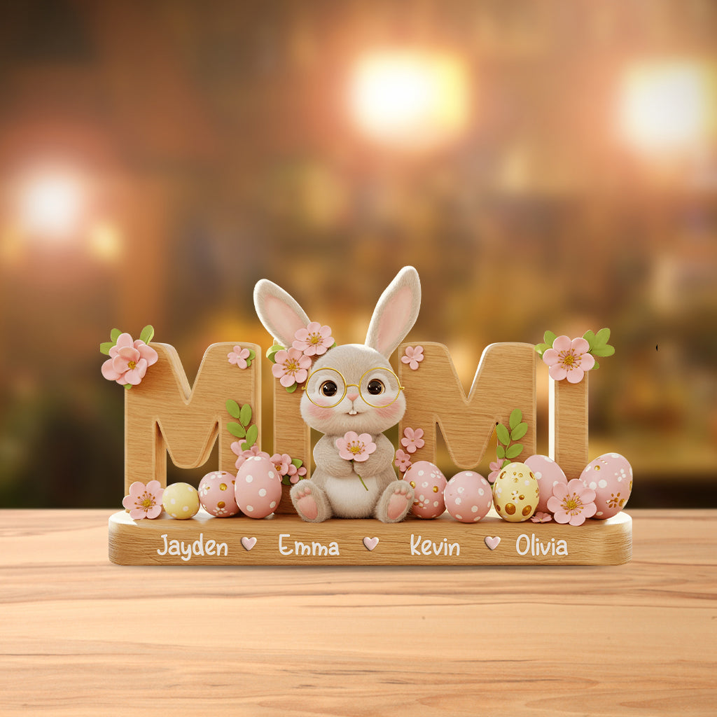 Grandma's Easter Magic - Personalized Grandma Custom Shaped Acrylic Plaque