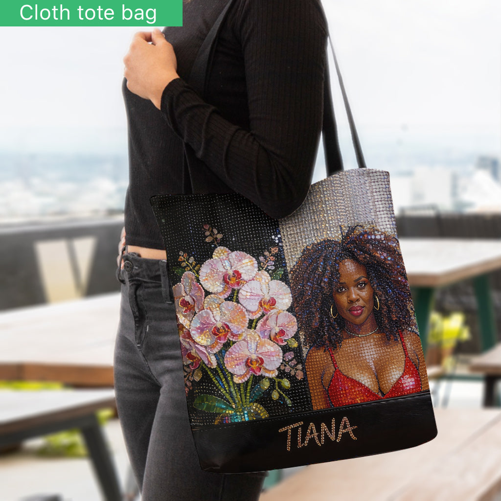 Sac Tote Personnalisé - Photo, Fleur - Amour de Soi