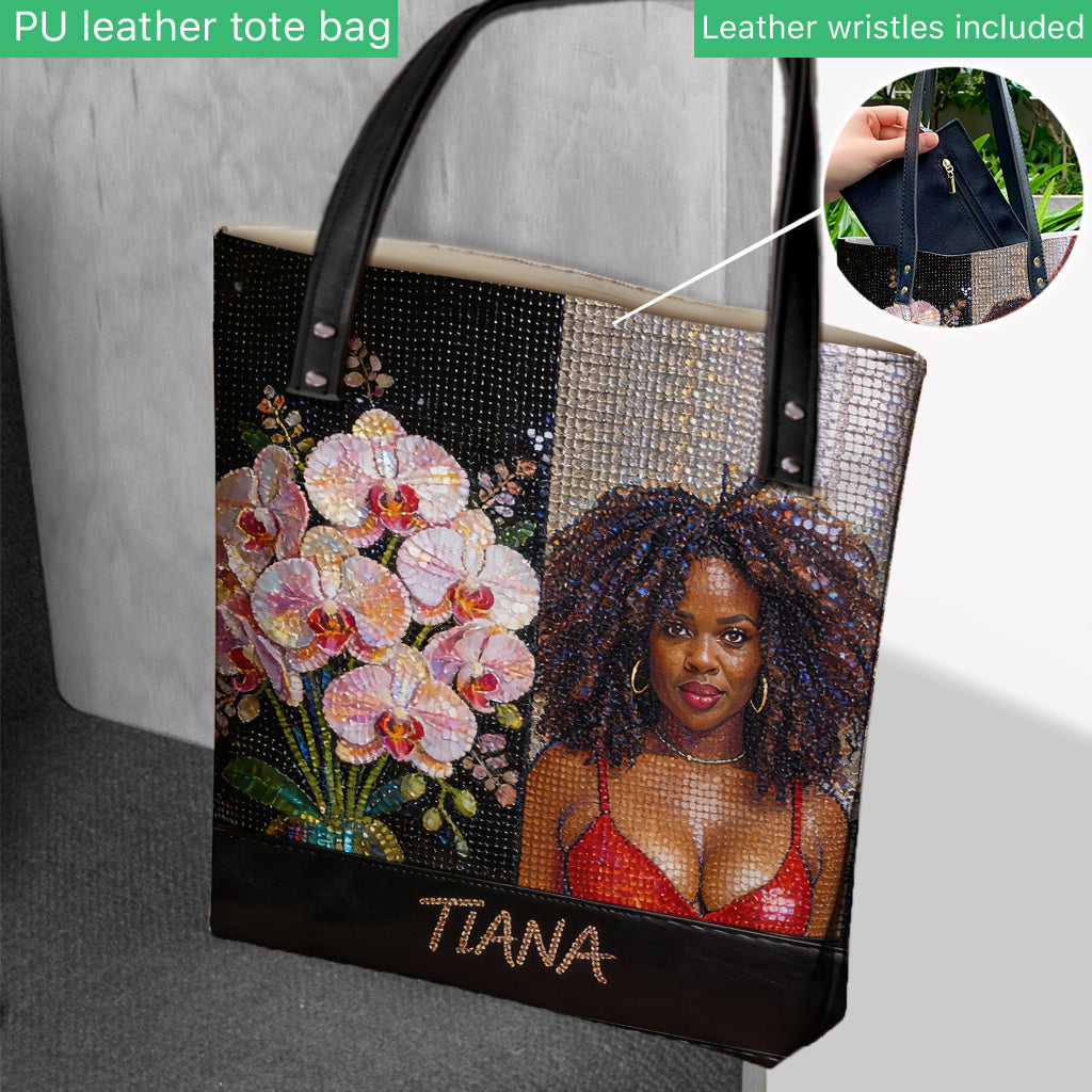 Sac Tote Personnalisé - Photo, Fleur - Amour de Soi