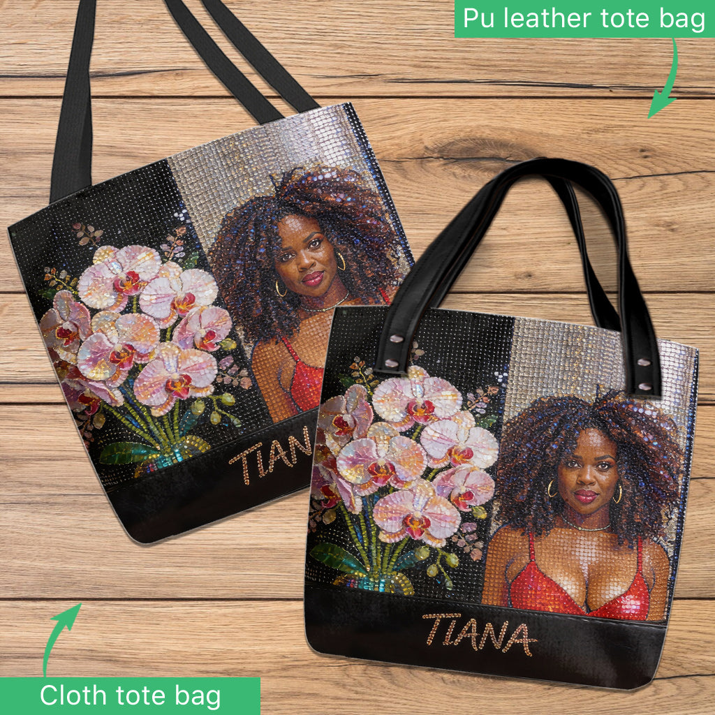 Sac Tote Personnalisé - Photo, Fleur - Amour de Soi