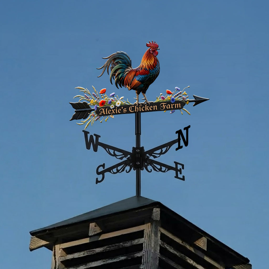 Hahn - Personalisierbarer Wetterfahne