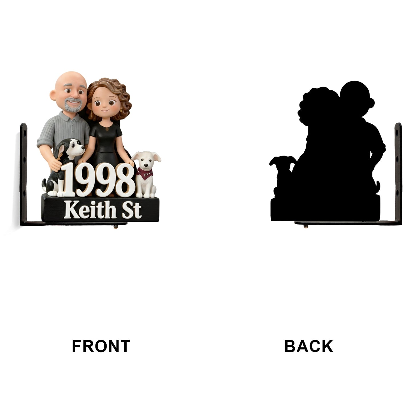 House Number Plate - Personalized Family Wooden Wall Mount Sign