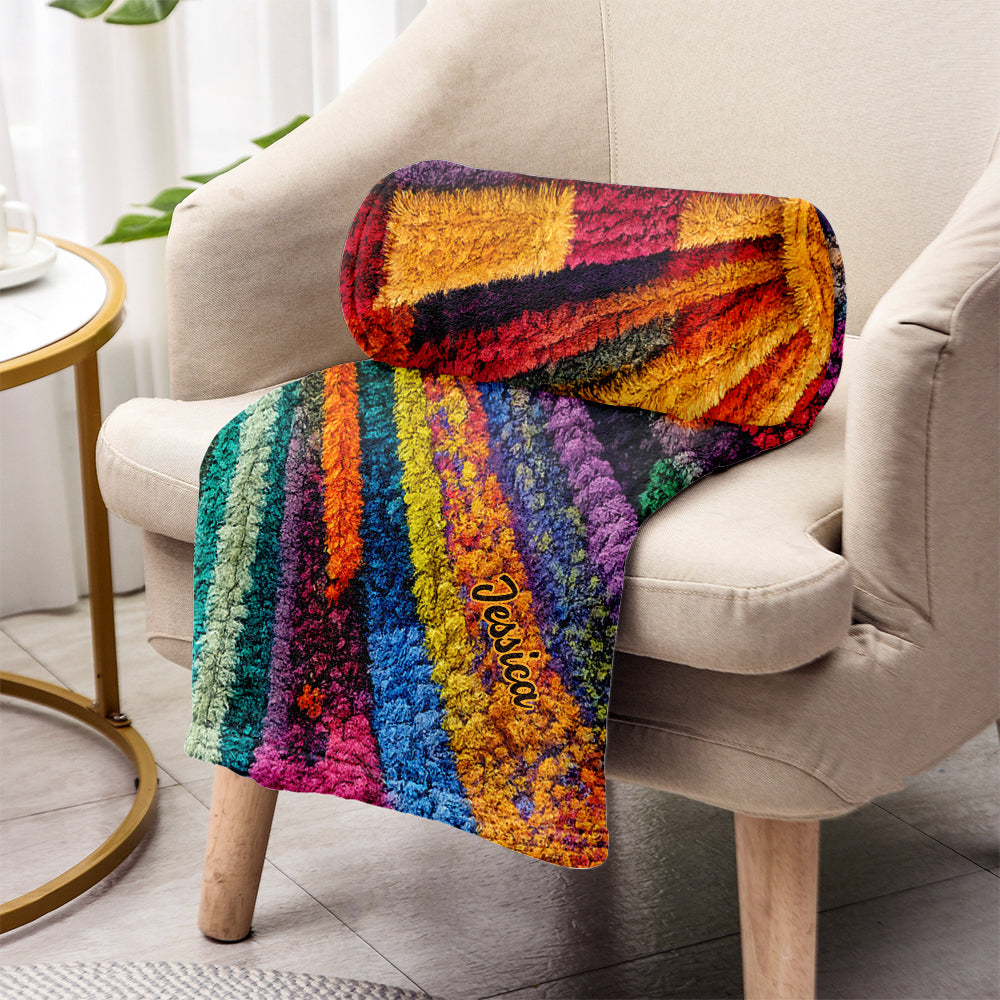 Live By The Sun - Personalized Hippie Blanket