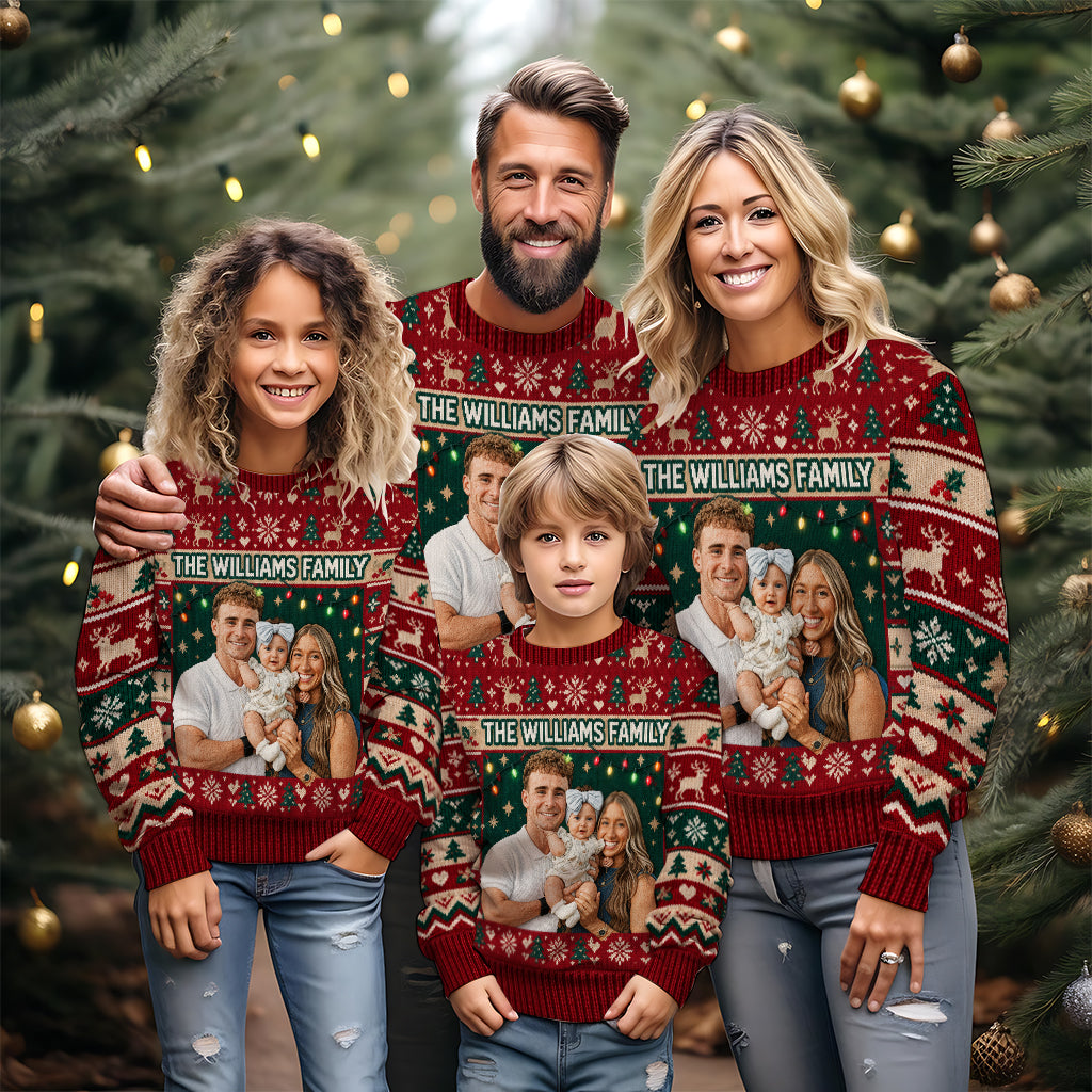 Noël - Pull de Famille Personnalisé Moche