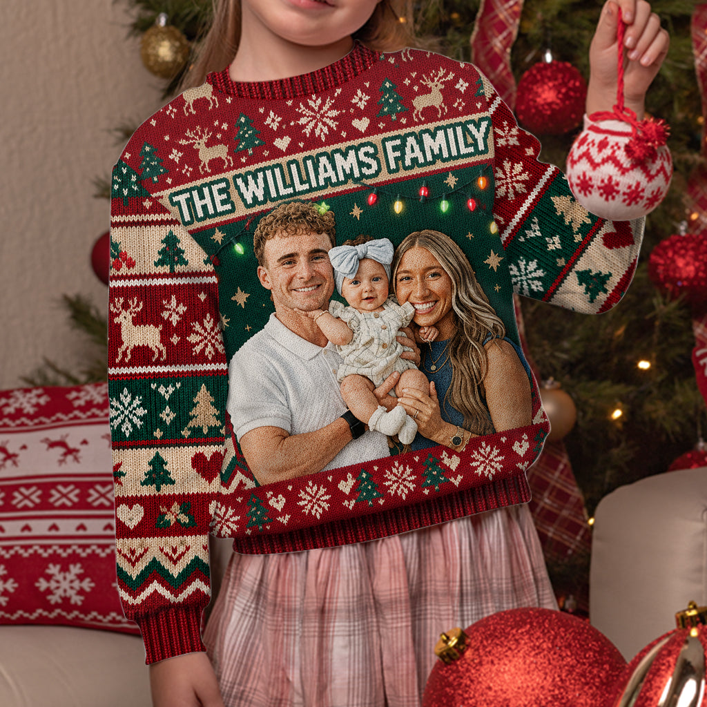 Noël - Pull de Famille Personnalisé Moche