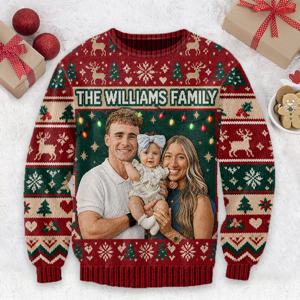 Noël - Pull de Famille Personnalisé Moche