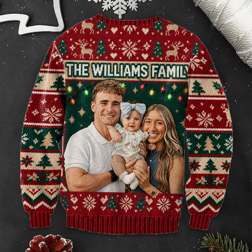 Noël - Pull de Famille Personnalisé Moche