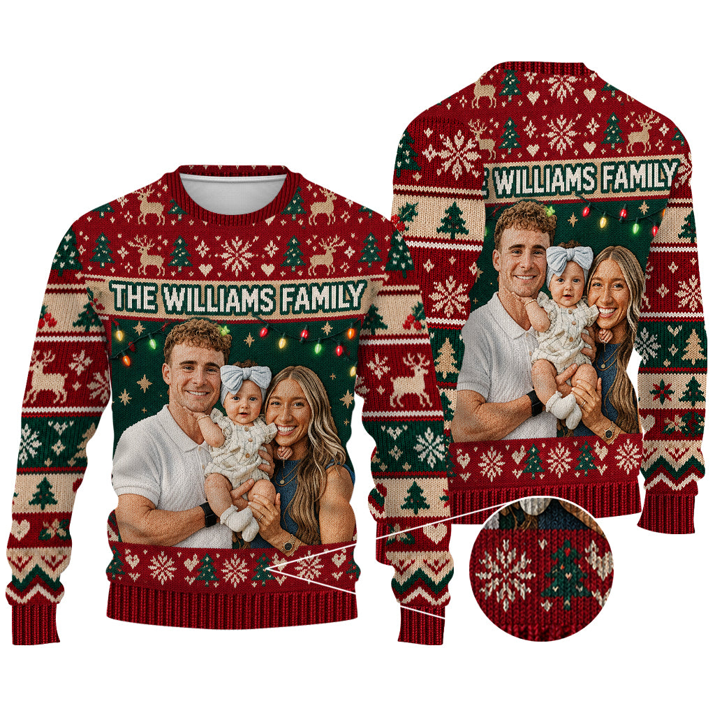 Noël - Pull de Famille Personnalisé Moche