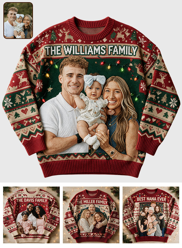 Noël - Pull de Famille Personnalisé Moche
