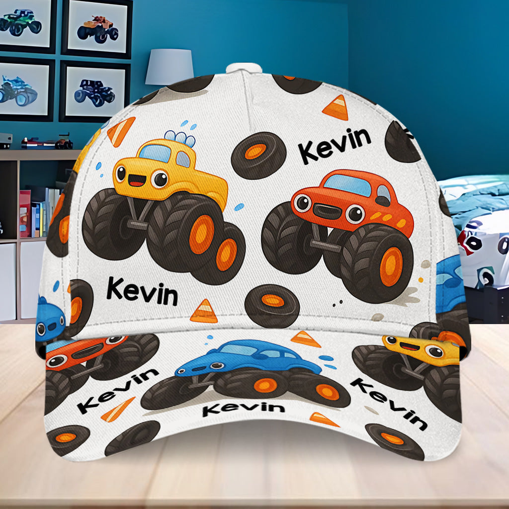 Monster Truck – Niedliches Kindergeschenk – Personalisierte klassische Kinderkappe