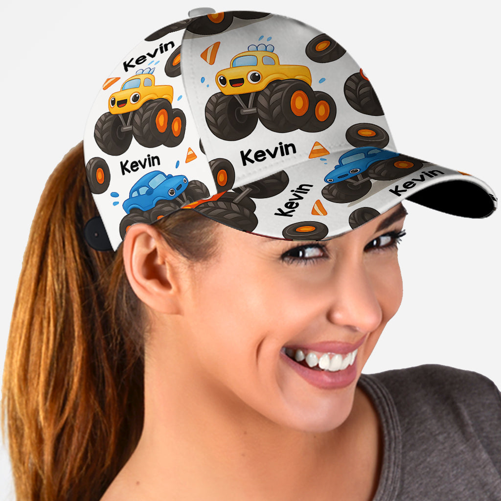 Monster Truck – Niedliches Kindergeschenk – Personalisierte klassische Kinderkappe