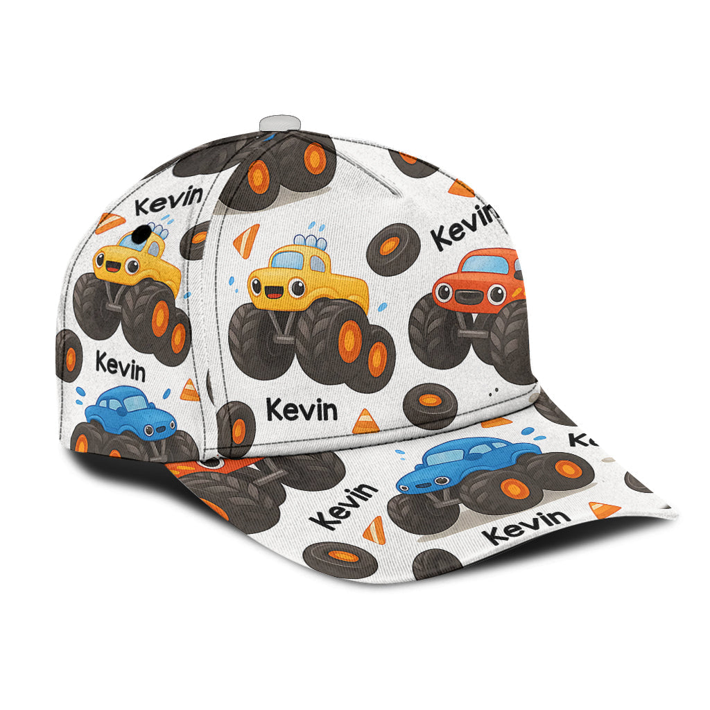 Monster Truck – Niedliches Kindergeschenk – Personalisierte klassische Kinderkappe