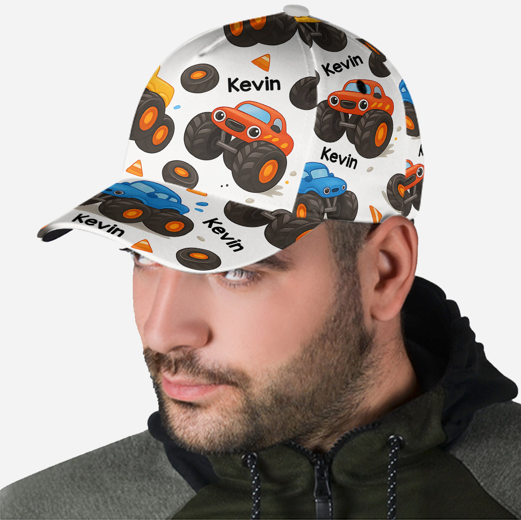 Monster Truck – Niedliches Kindergeschenk – Personalisierte klassische Kinderkappe