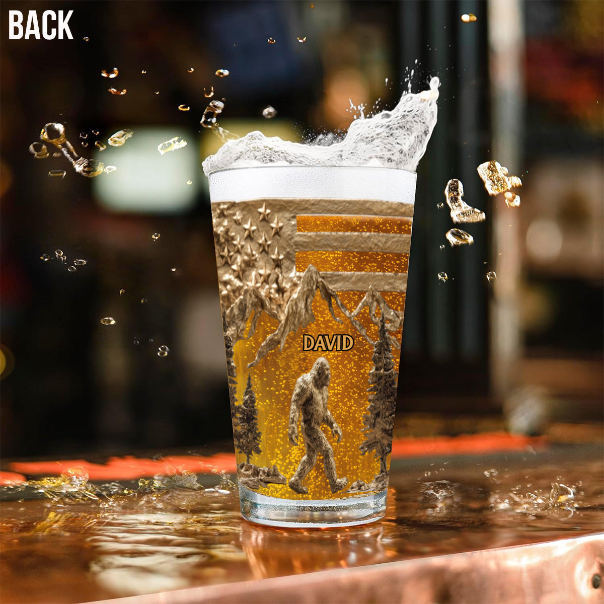 Sasquatch & Bier – Personalisiertes Bierglas