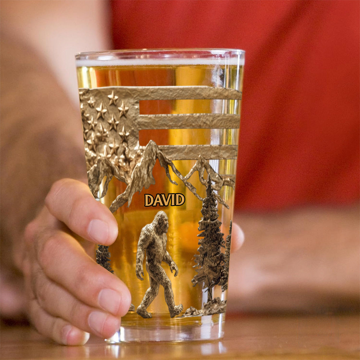 Sasquatch & Bier – Personalisiertes Bierglas