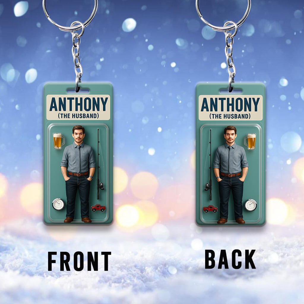 Custom Figure From Photo - Personalized Couple Keychain