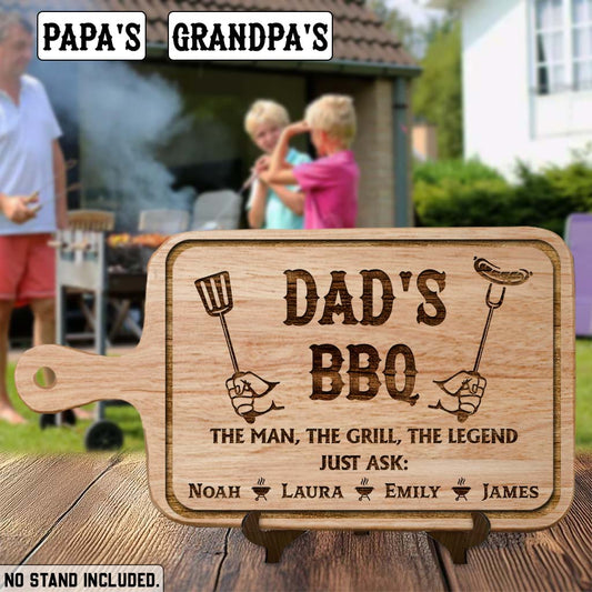 Dad's BBQ - Personalized Father Cutting Board