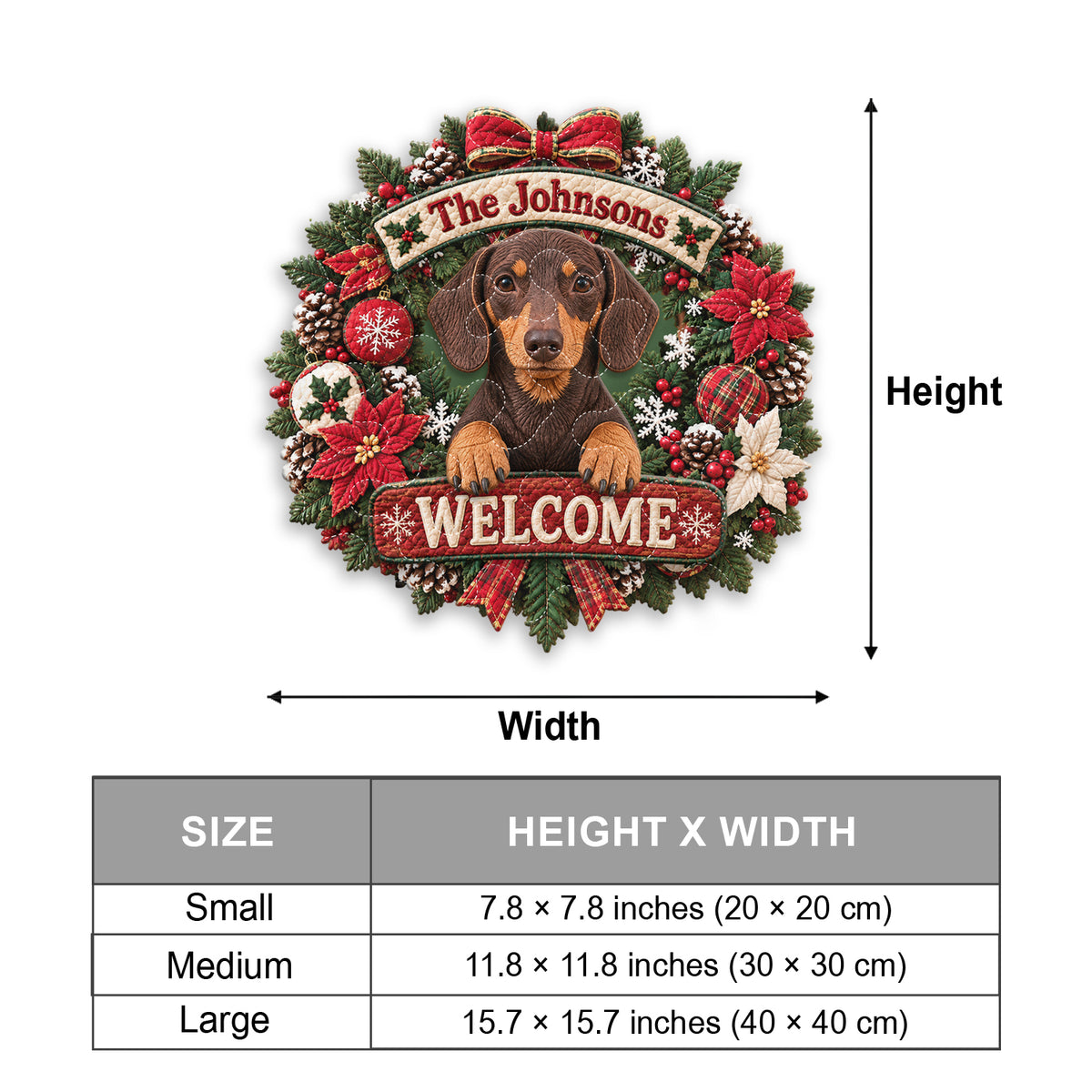Pet Welcome Fall - Personalized Dog Quilted Door Hanger