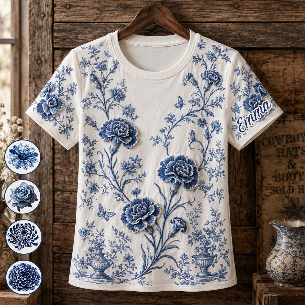 Geburtsblume - Personalisierte Selbstliebe All Over Shirt