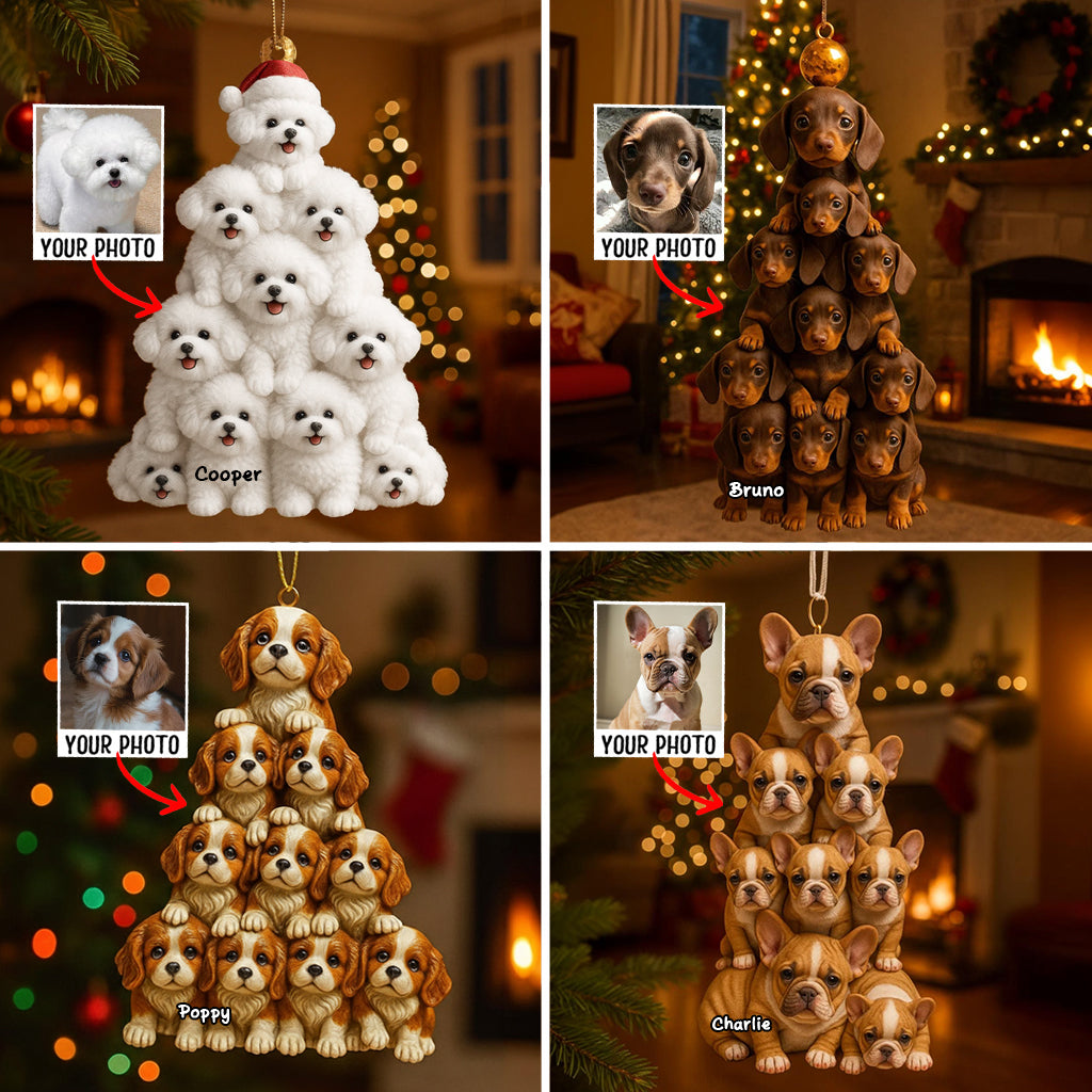 Chien de Noël - Ornement de Noël personnalisé pour chien