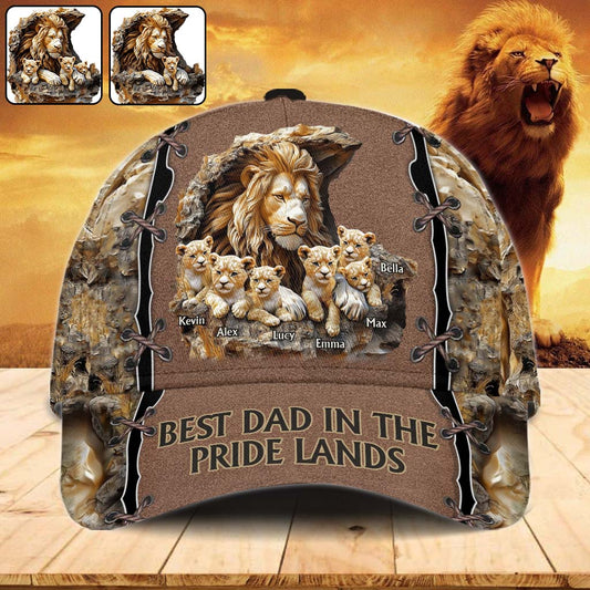 Papa Lion - Personalized Father Classic Cap