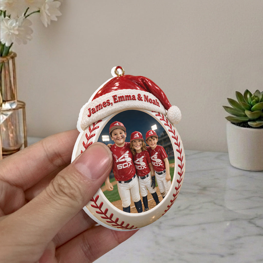 Love Basbeball - Personalized Baseball Premium 3D Ornament