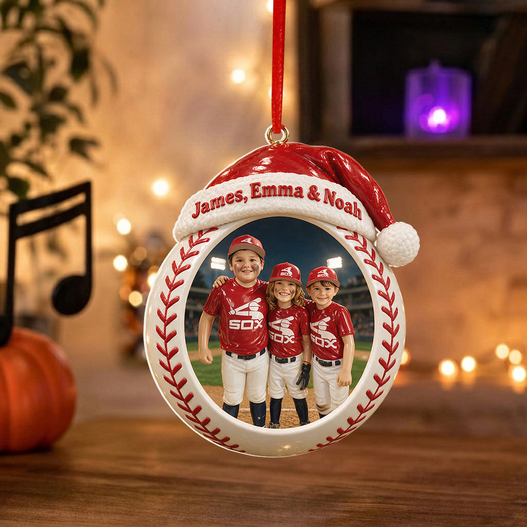 Love Basbeball - Personalized Baseball Premium 3D Ornament