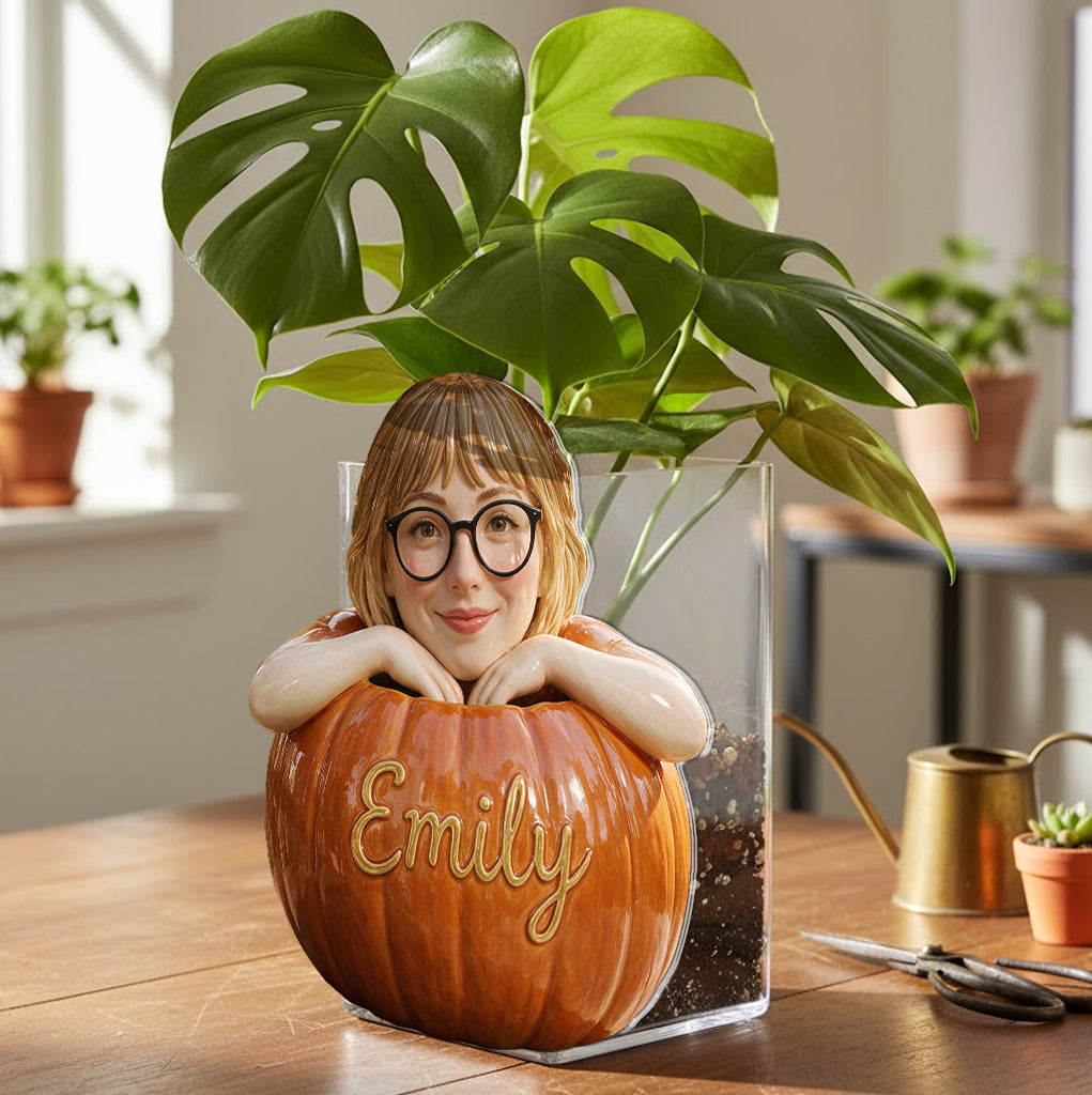 Pumpkin Season - Personalized Autumn Acrylic Pot