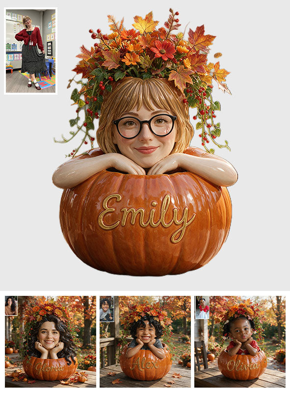 Pumpkin Season - Personalized Autumn Acrylic Pot