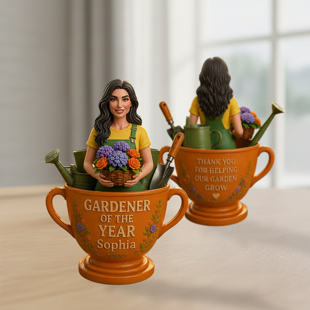 Gärtner des Jahres - Personalisierte Premium 3D Figurine