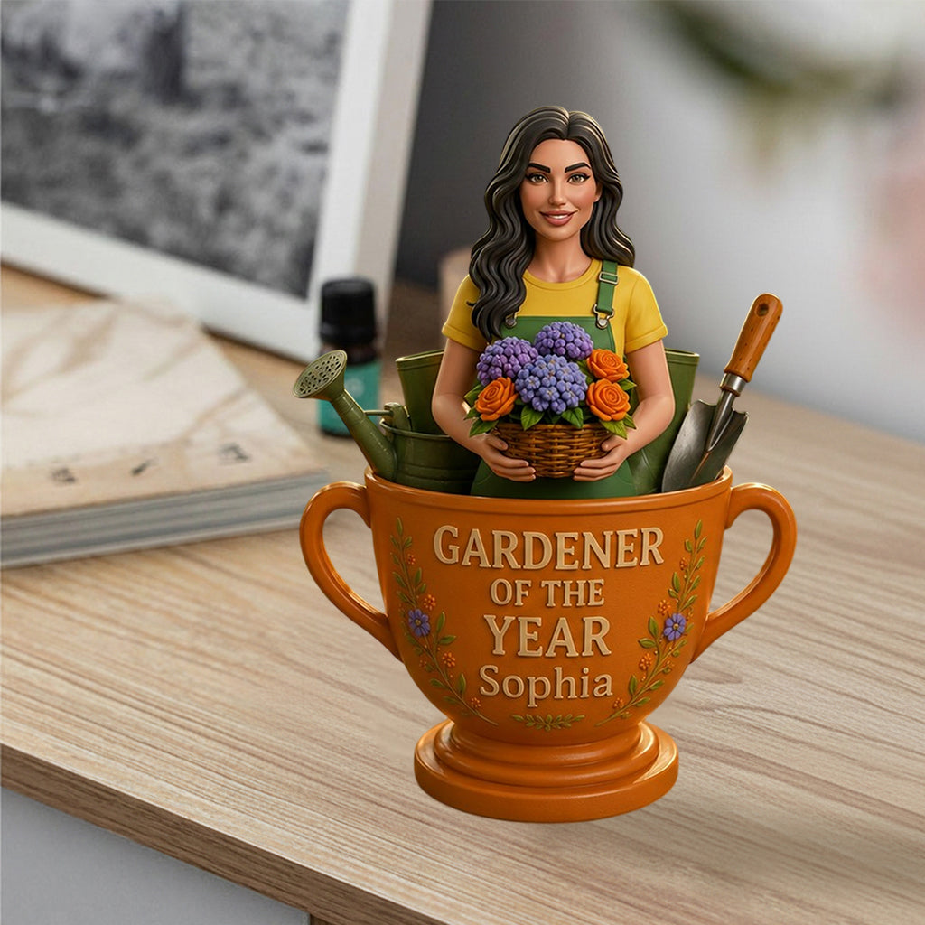 Gärtner des Jahres - Personalisierte Premium 3D Figurine