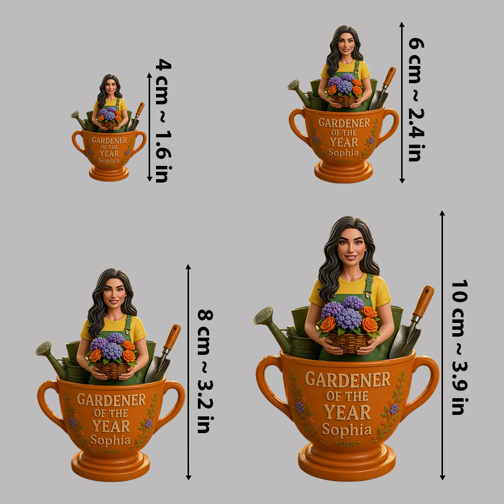 Gärtner des Jahres - Personalisierte Premium 3D Figurine