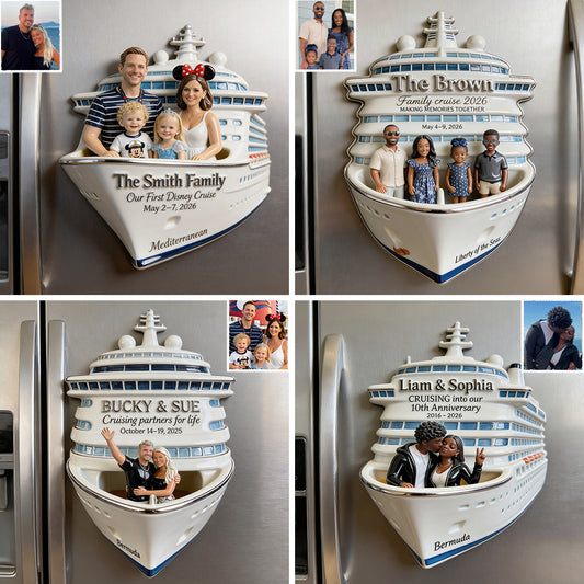 Kreuzfahrt Erinnerung - Personalisierter Magnet