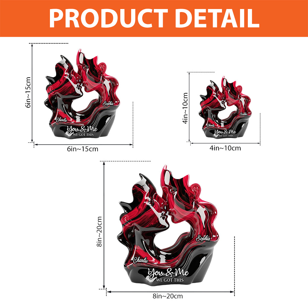 You And Me We Got This - Personalized Couple Custom Shaped Acrylic Plaque