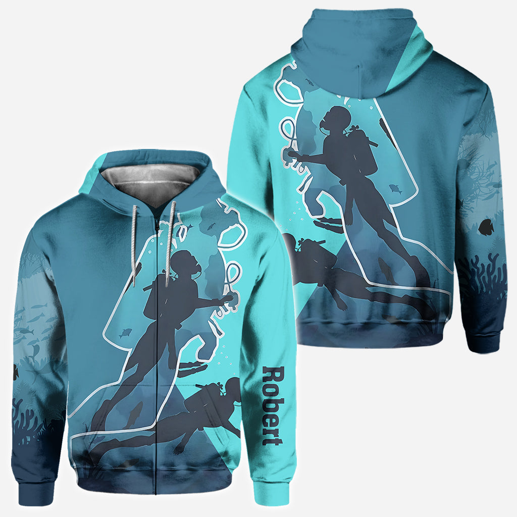 Passionné de plongée sous-marine ? T-shirt personnalisé « Plongée sous-marine »