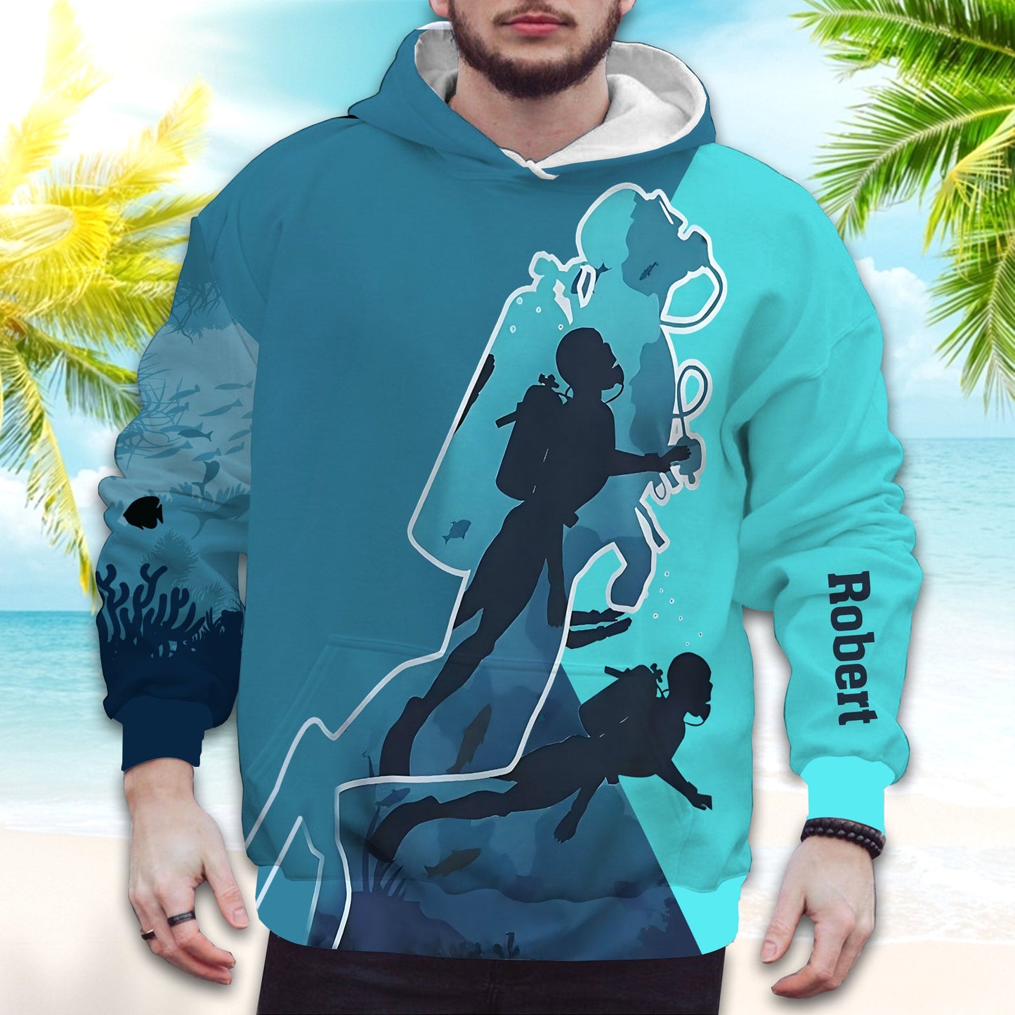 Passionné de plongée sous-marine ? T-shirt personnalisé « Plongée sous-marine »